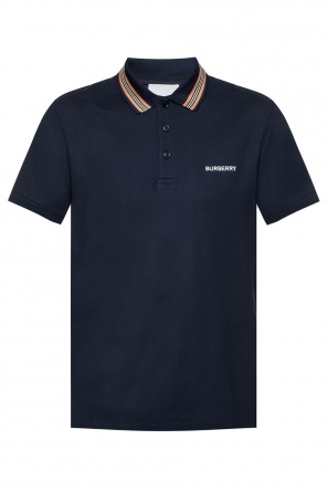 Logo-embroidered polo shirt, zdjęcie 1 Logo-embroidered polo shirt od Burberry